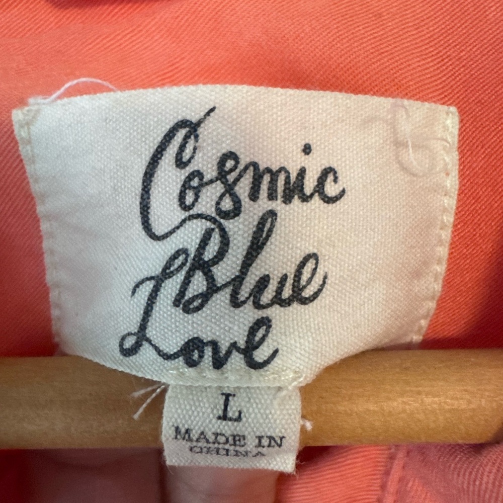 Cosmic Blue Love Women's Coral Top